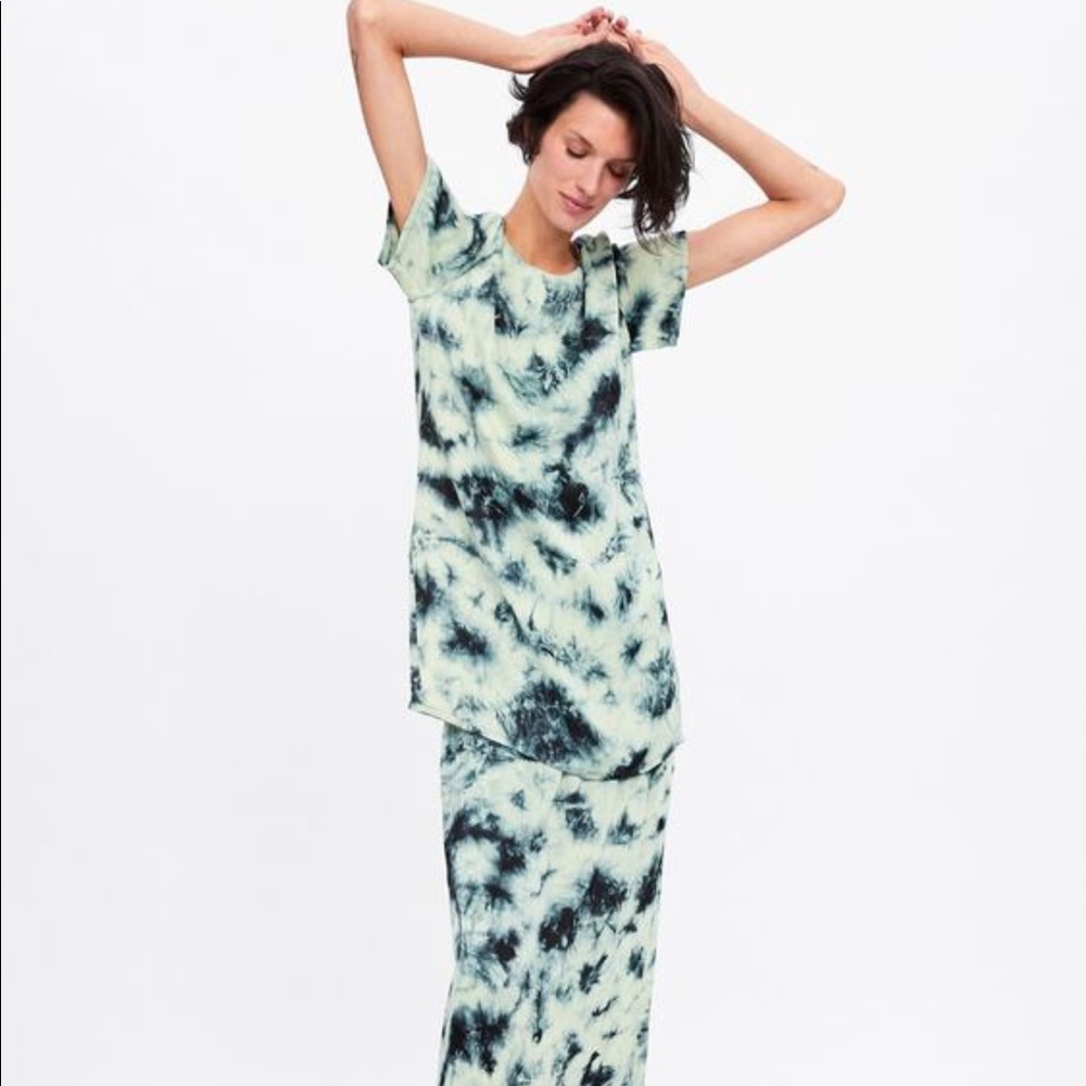 Batik silk set from Zara